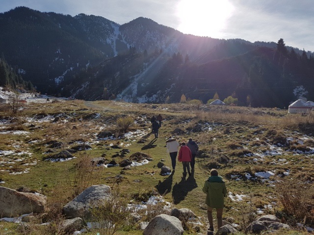 Bergsvandring i Kazakstan