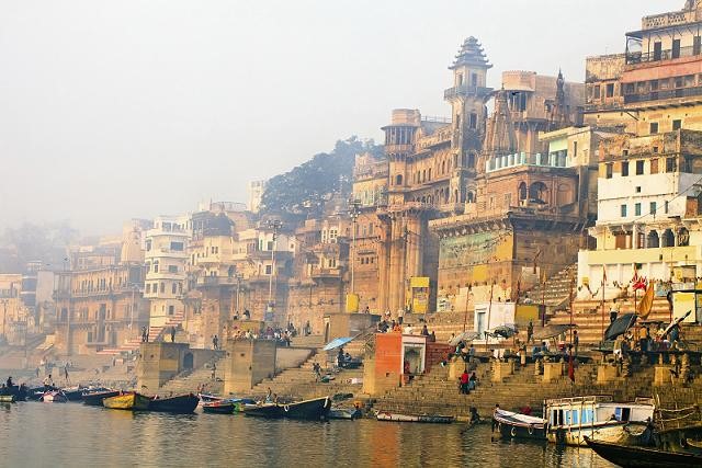 Soluppgång i Varanasi