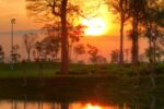 Golfbollar och sevärdheter i Laos