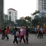 Bilfri söndagmorgon i Jakarta