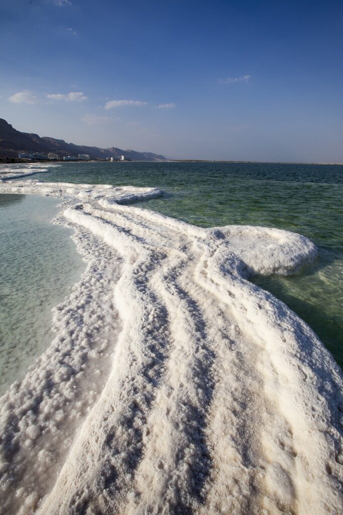 Döda Havets salta strand