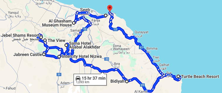 Kör själv i Oman